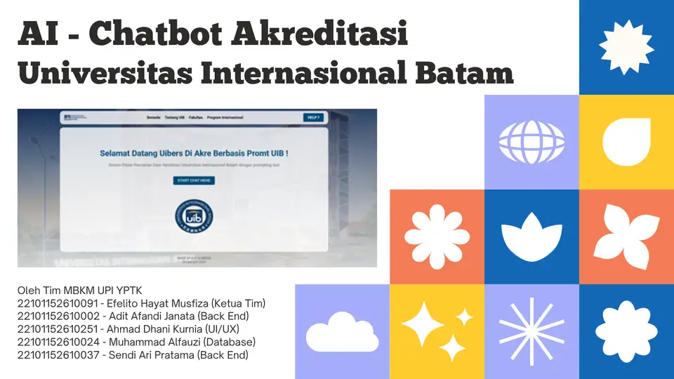 Dokumentasi AI Chatbot Akreditasi Universitas Internasional Batam 1