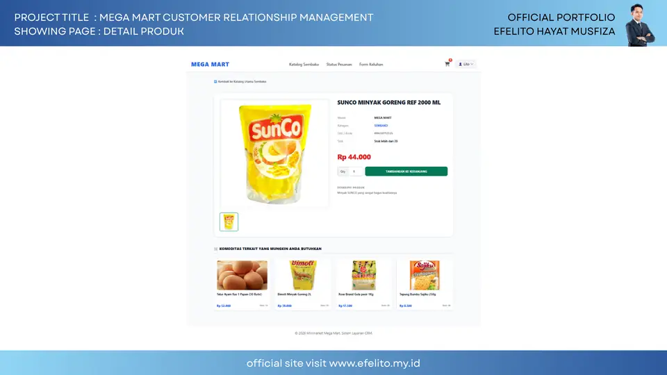 Dokumentasi Mega Mart Customer Relationship Management 3
