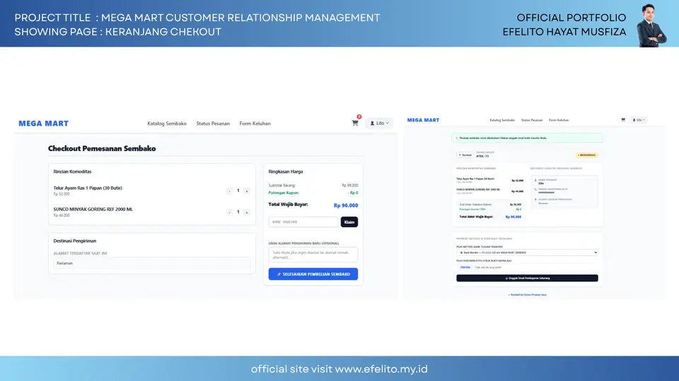 Dokumentasi Mega Mart Customer Relationship Management 4