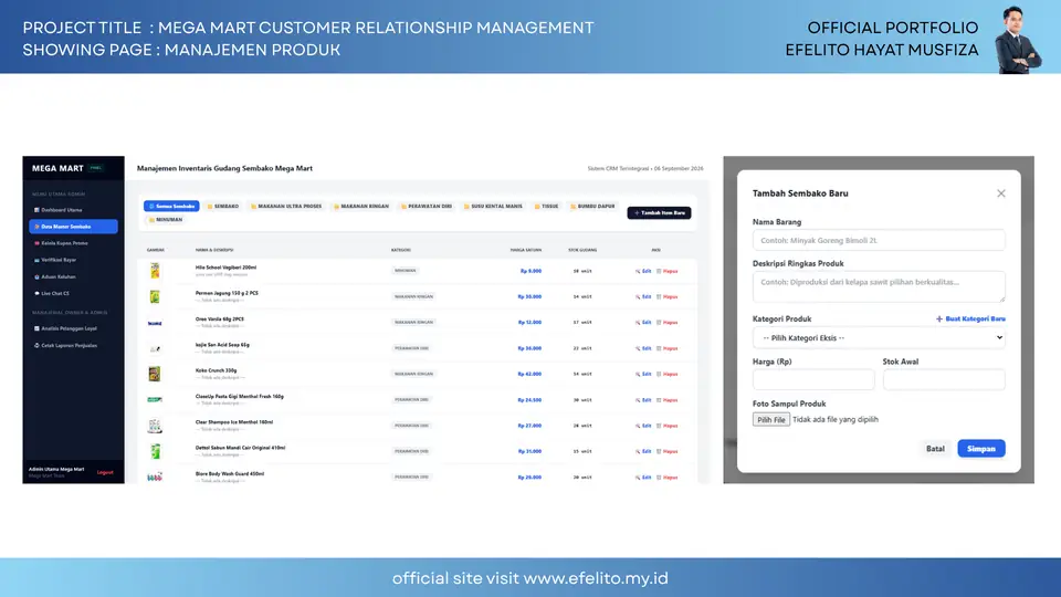 Dokumentasi Mega Mart Customer Relationship Management 9